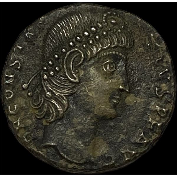 Roman Constantius II 337-361 AD AE PBQ CLOSELY UNCIRCULATED
