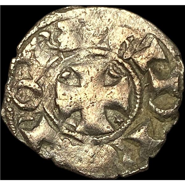 1261-1325 Portugal Crusades Dinis I Silver Dinero NEARLY UNCIRCULATED