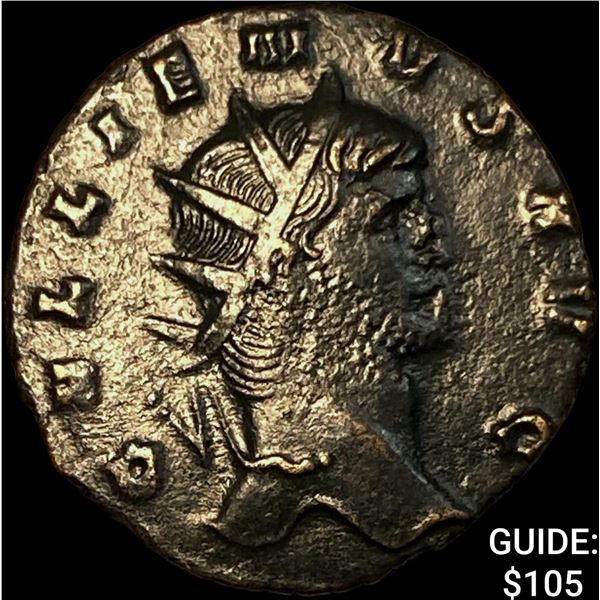 Roman Gallienus 253-268 AD BI Dbl Denarius CHOICE AU