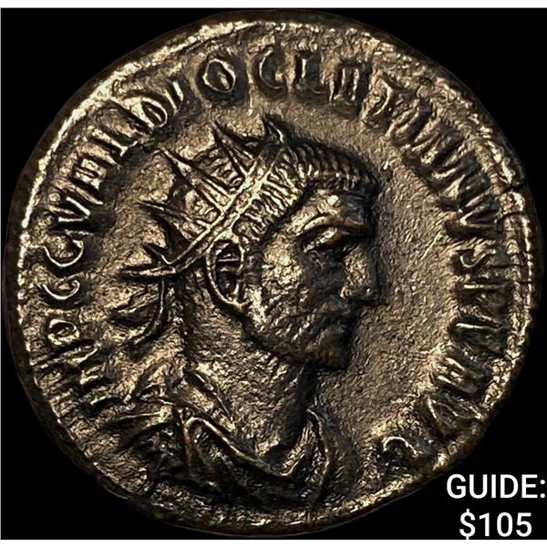 Roman Dioletian 284-305 AD BI Nummus CHOICE AU