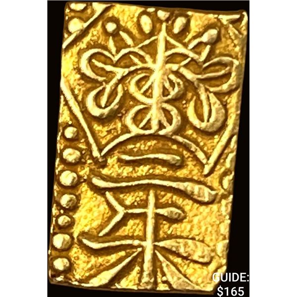 1832-1858 Japan Gold 2 Shu .052 AGW CLOSELY UNCIRCULATED