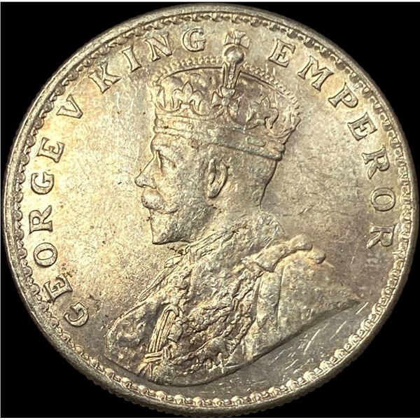 1919 British India Silver Rupee UNCIRCULATED