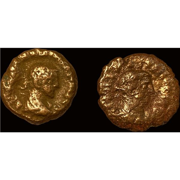 [2 Coins] Roman Egypt 235-284 AD BI Tetradrachm NEARLY UNCIRCULATED