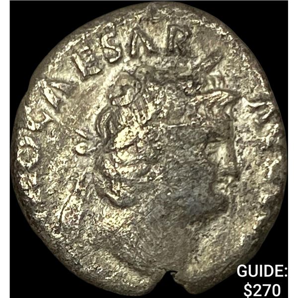 Roman Nero 54-68 AD SIlver Denarius NEARLY UNCIRCULATED