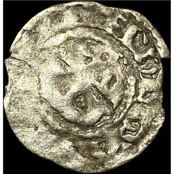 1100's Crusades France Anjou Silver Denier NEARLY UNCIRCULATED