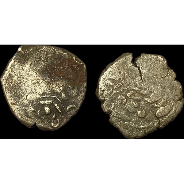 [3 Coins] Pratihara 780-980 AD Silver Drachm NEARLY UNCIRCULATED