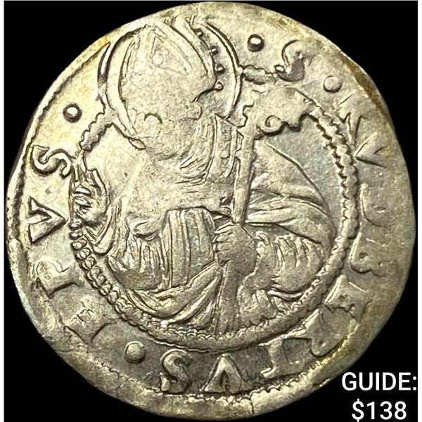 1300-1450 Salzburg Silver Groshen CLOSELY UNCIRCULATED