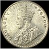 1919 British India Silver Rupee UNCIRCULATED
