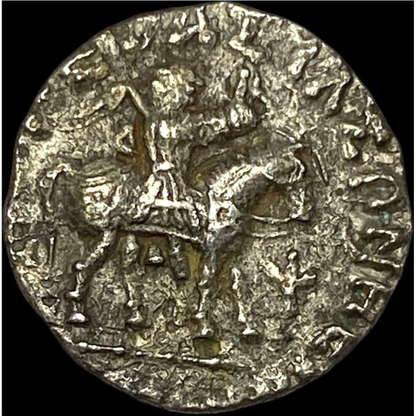 Indo-Sycthian 58-12 BC SIlver Drachm NEARLY UNCIRCULATED