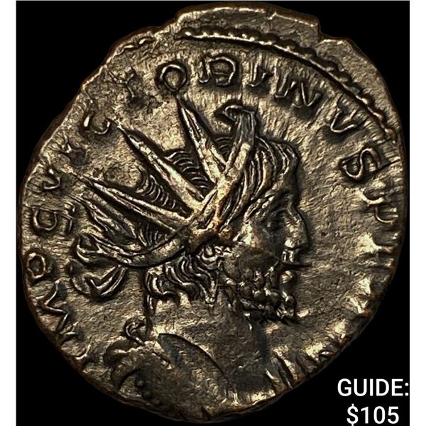 Romano-Gallic Victorinus 269-271 AD BI Dbl Denarius CHOICE AU