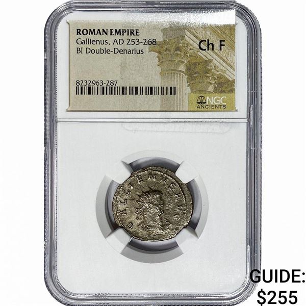 Roman Gallienus, AD 253-268 BI Dbl-Denarius  CHF