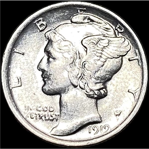 1919-S FSB Silver Mercury Dime UNCIRCULATED