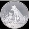 Image 1 : 2022 2 oz Silver Australian Dingo $2 GEM BU