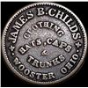 Image 2 : This is a Civil War token from James B. Childs Wooster Ohio. LIGHTLY CIRCULATED