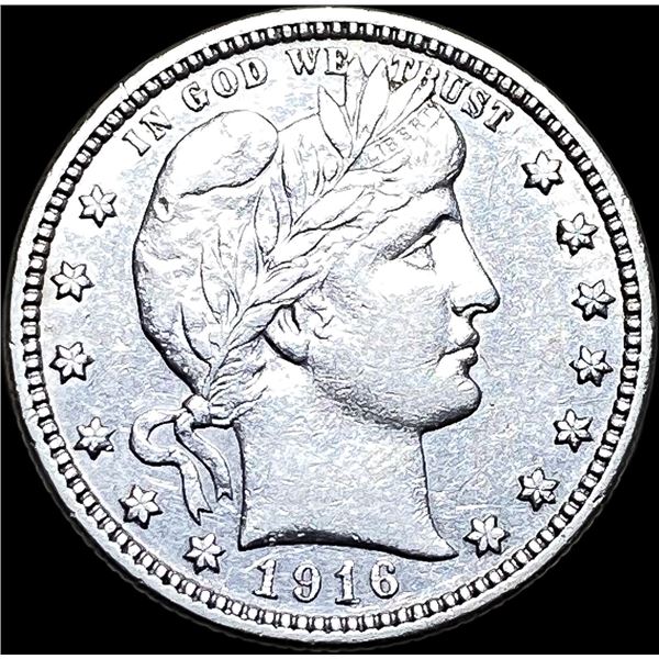 1916-D Silver Barber Quarter NEARLY UNCIRCULATED