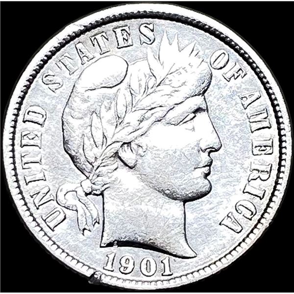 1901 Barber Dime CLOSELY UNCIRCULATED