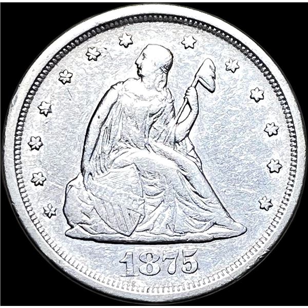 1875-S Silver Twenty Cents CLOSELY UNCIRCULATED