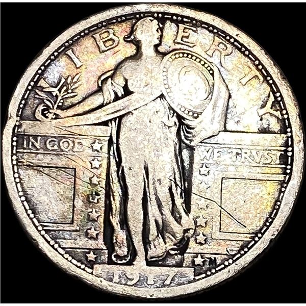 1917 Type 1 Standing Liberty Quarter NICELY CIRCULATED