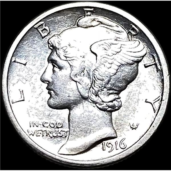 1916 Mercury Dime CLOSELY UNCIRCULATED