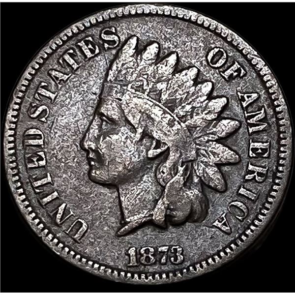1873 Indian Head Cent LIGHTLY CIRCULATED