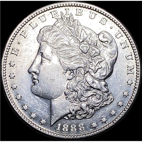 1888-S Silver Morgan Dollar CHOICE AU