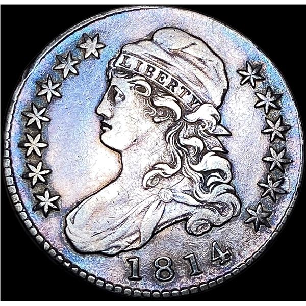 1814 Capped Bust Half Dollar NEARLY UNCIRCULATED