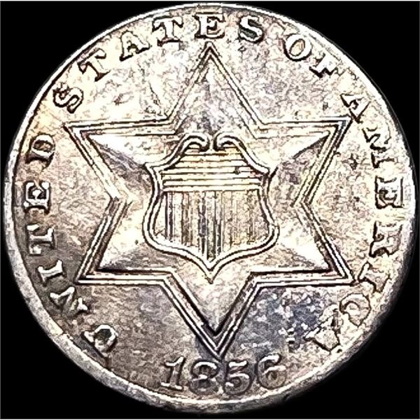 1856 Silver Three-Cent Piece CLOSELY UNCIRCULATED