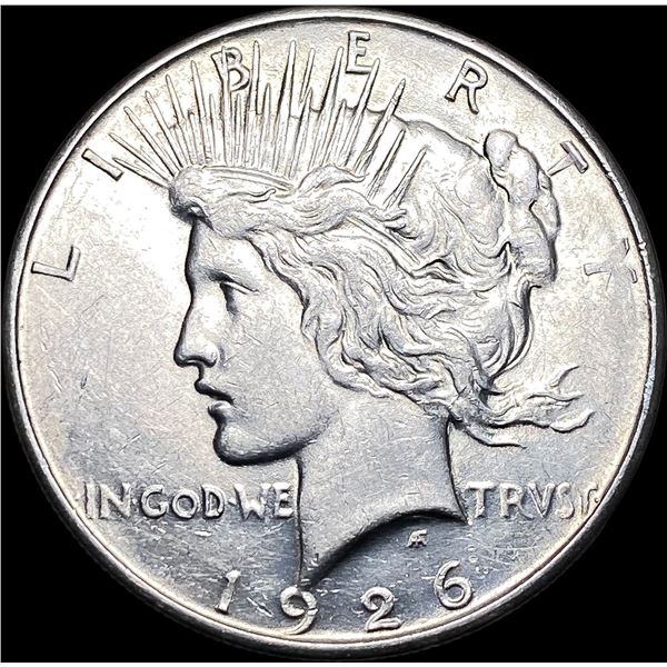 1926-S Silver Peace Dollar CHOICE AU