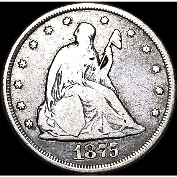 1875-CC Silver Twenty Cents LIGHTLY CIRCULATED