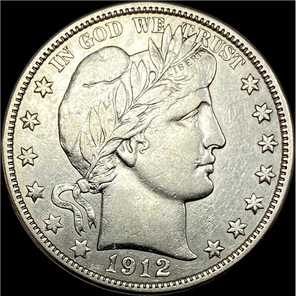 1912-D Silver Barber Half Dollar NEARLY UNCIRCULATED
