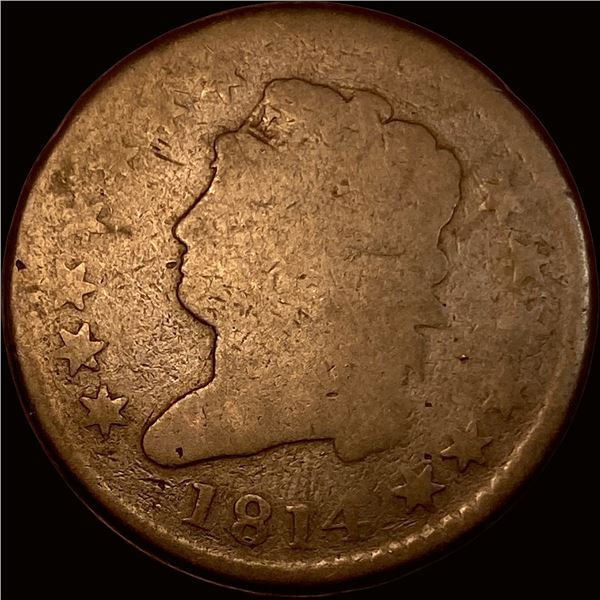 1814 Classic Head Large Cent NICELY CIRCULATED