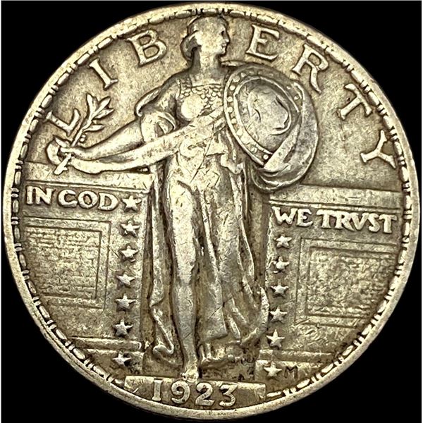 1923 Standing Liberty Silver Quarter NEARLY UNCIRCULATED
