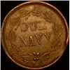 Image 2 : 1863 Civil War Token-Our Navy NEARLY UNCIRCULATED