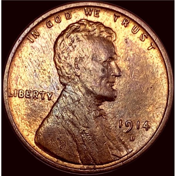1914-D Lincoln Wheat Cent CLOSELY UNCIRCULATED