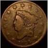 Image 1 : 1824 Coronet Head Large Cent LIGHTLY CIRCULATED