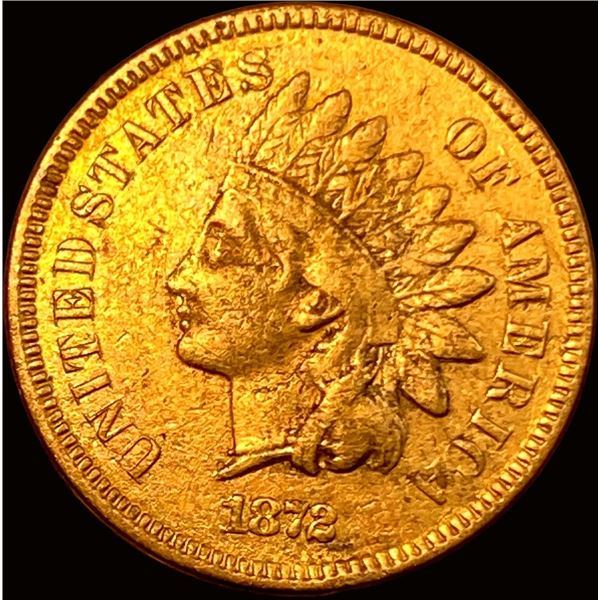 1872 Indian Head Cent NEARLY UNCIRCULATED