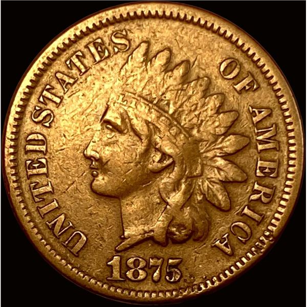 1875 Indian Head Cent LIGHTLY CIRCULATED