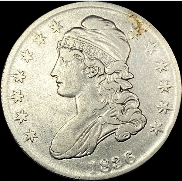 1836 Silver Half Dollar LIGHTLY CIRCULATED