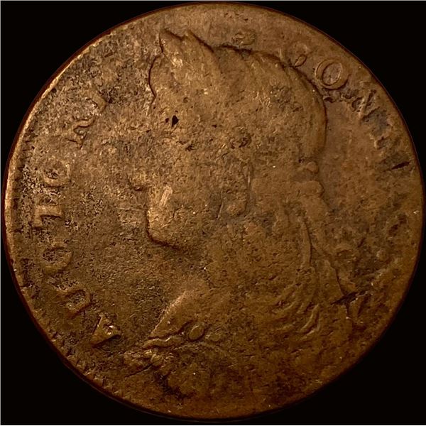 1777 British Halfpenny Copper NICELY CIRCULATED