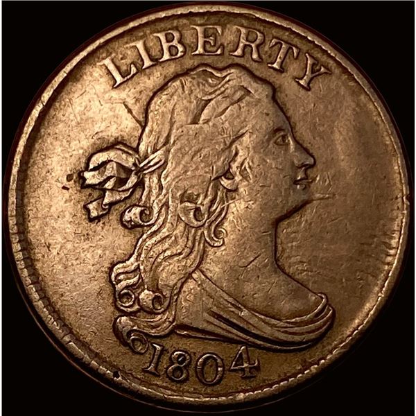 1804 Copper Half Cent NEARLY UNCIRCULATED