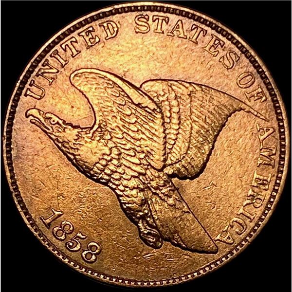 1858 Copper-Nickel Flying Eagle Cent CLOSELY UNCIRCULATED
