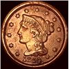 Image 1 : 1844 Braided Hair Large Cent CLOSELY UNCIRCULATED