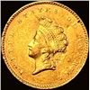Image 1 : 1854 Gold $1 Indian Princess Type 2 CLOSELY UNCIRCULATED