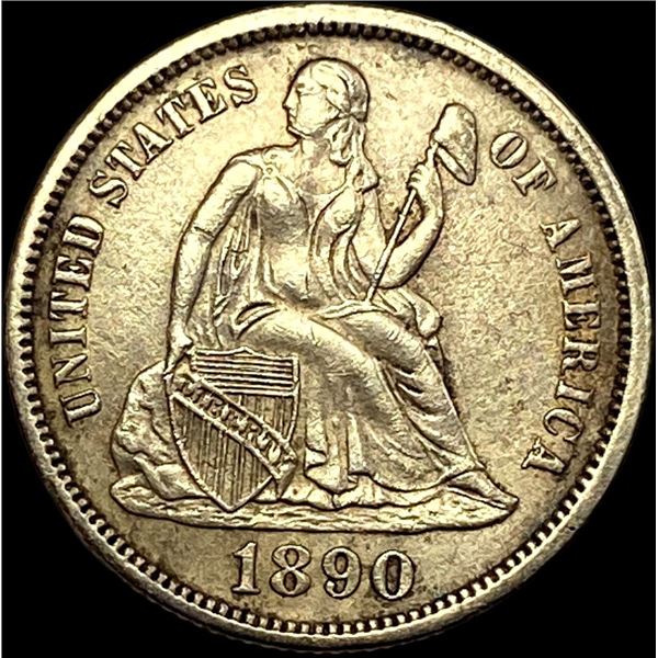 1890 Seated Liberty Dime CLOSELY UNCIRCULATED