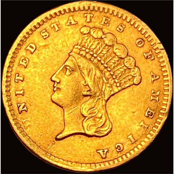 1856 Gold $1 Indian Princess Head Type 2 CLOSELY UNCIRCULATED