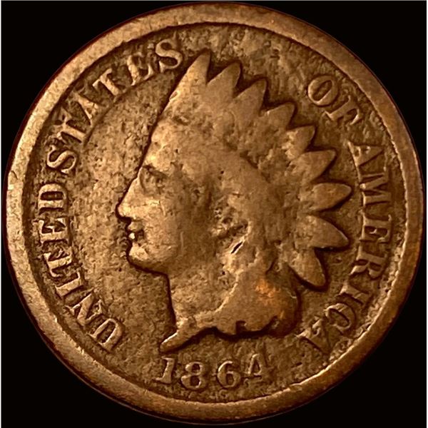 1864 Bronze Indian Head Cent NICELY CIRCULATED