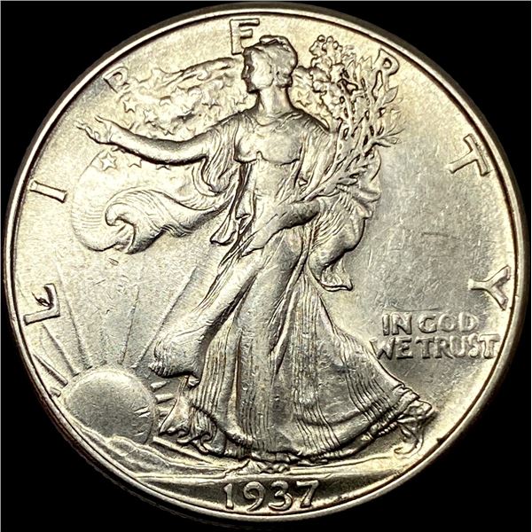 1937-D Silver Half Dollar CLOSELY UNCIRCULATED