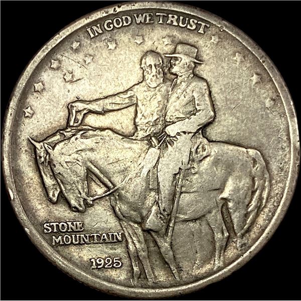 1925 Stone Mountain Silver Half Dollar NEARLY UNCIRCULATED