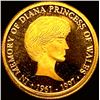 Image 1 : Princess Diana 1/10oz Gold Euro GEM PROOF