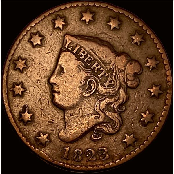 1823 Coronet Head Large Cent LIGHTLY CIRCULATED